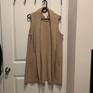 Cynthia Rowley extra long wool vest